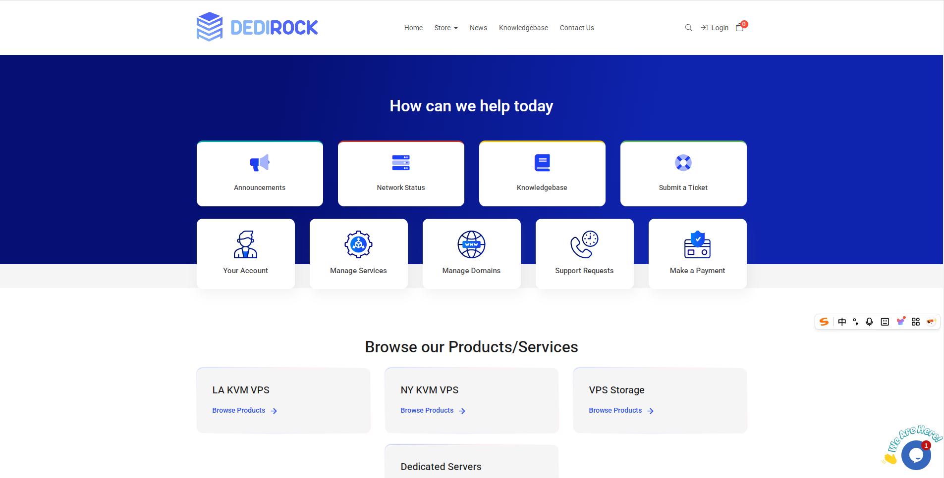 DediRock 年付低至11美元 水牛城洛杉矶等-