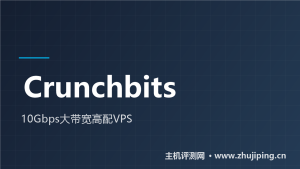 美国10G口VPS推荐:Crunchbits 4核8G月付$13.3起-主机测评网